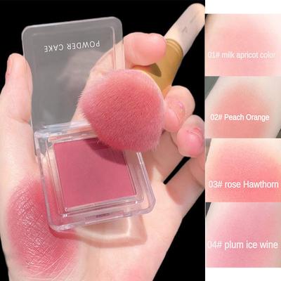 Face Blusher Matte Natural Cheek Tint Brighten Face Waterproof Face Contouring Cosmetics Blush Powder Soft Female Makeup Brighten Face Makeup Blush
