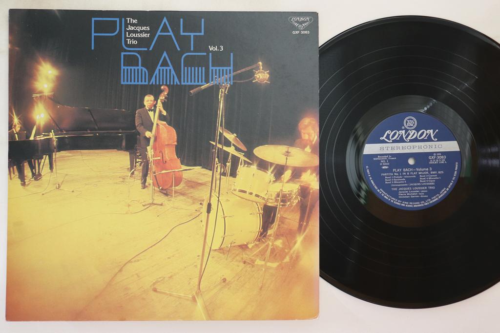 LP Record JACQUES LOUSSIER TRIO - Play Bach Volume 3 GXF3083 LONDON 1976 Japan Jazz Used