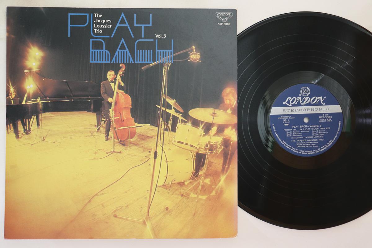 

LP Record JACQUES LOUSSIER TRIO - Play Bach Volume 3 GXF3083 LONDON 1976 Japan Jazz Used