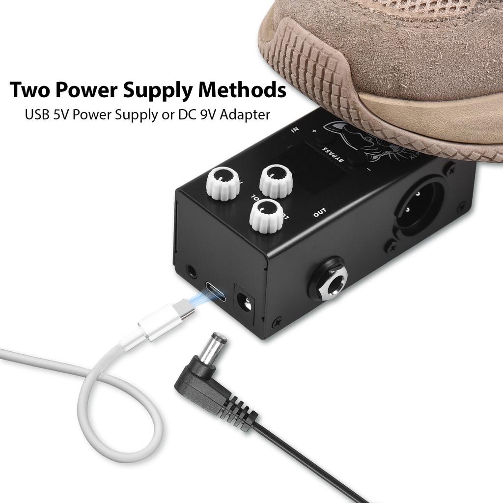 M-VAVE Guitar IR Box Effects Pedal with IR Cab Impulse Response Cabinets Speaker Simulator XLR