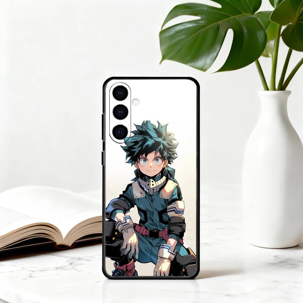 

l-lzuku Boy Hero D-Deku M-Midoriya-ES Phone Case For Samsung Galaxy A73,A72,A71,A70,A53,A52,A51,Others Soft Black Cover Samsung a71 5g