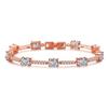RAKOL Cross-border Supply, European and American Fashion Classic Micro-inlaid Oval Zircon Bracelet, Women's Exquisite and Versatile Bridal Jewelry