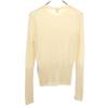 HERMES Italian cashmere Long sleeve Belly wrap ribbed V-neck sweater 38 Women Used