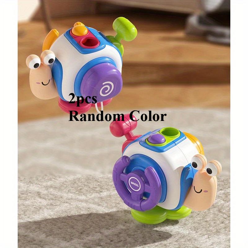 

2 шт. Игрушка-головоломка «Занятой шар-улитка» для малышей, Интерактивная сенсорная игра с перекатыванием, Развитие мелкой моторики, Координация рук и глаз, Разноцветная