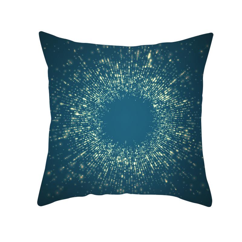 Home Decoration Geometric Space Printed Pillow Cover Colorful and Bright Sofa Cushion Cover
