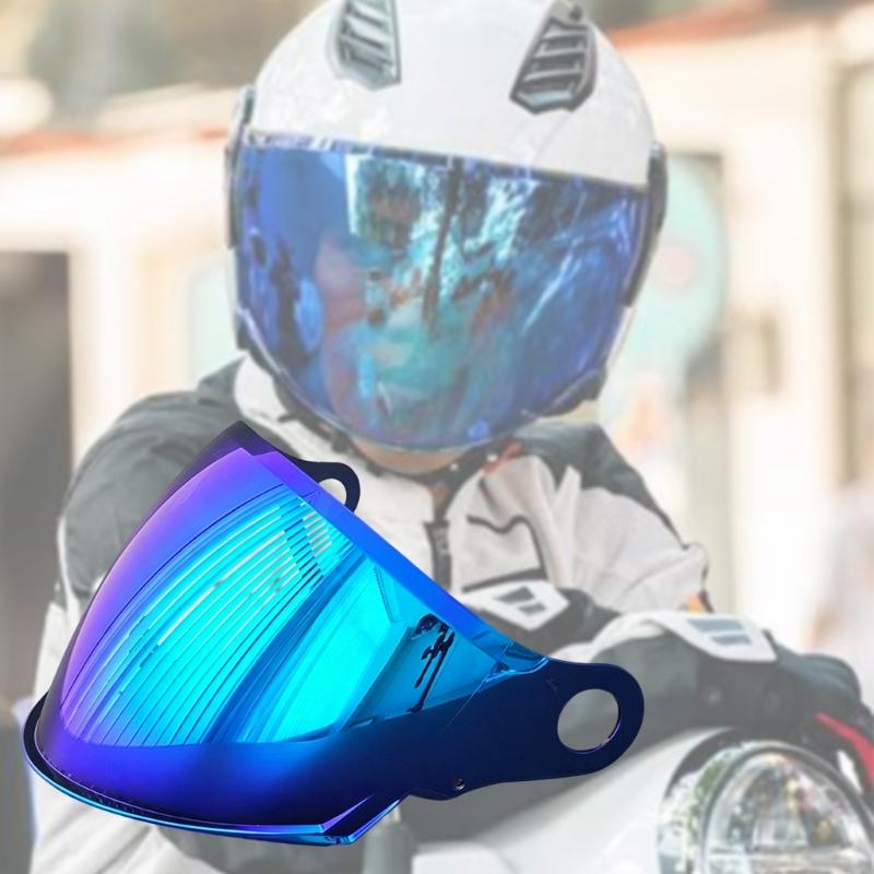 Polycarbonate Front Cover for OF616 Helmets, Lens Change Part with Wide Front Coverage for Daily Road Use and Quick Install