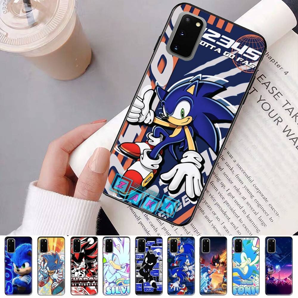 Game Sonic Movie Anime Phone Case For Samsung S 24 Fe 25 Ultra Plus 20 Lite 21 30 22 23 24 22 Ultra 5G Fundas