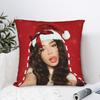 Sängerin Emilia Mernes Kissenbezug Polyester Kissenhülle Dekorationen Frohe Weihnachten Wurfkissenbezug Hülle Zuhause Mit Reißverschluss 18