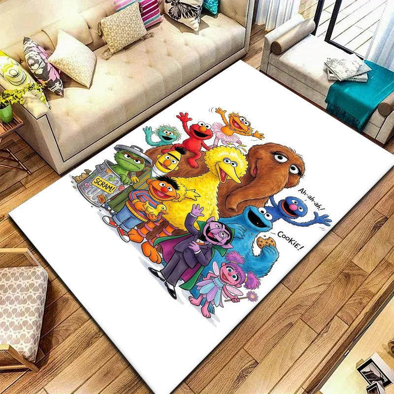Muppets Carpet Rug for Living Room Bedroom Home Sofa Decoration,Kids play Nonslip Floor Mat