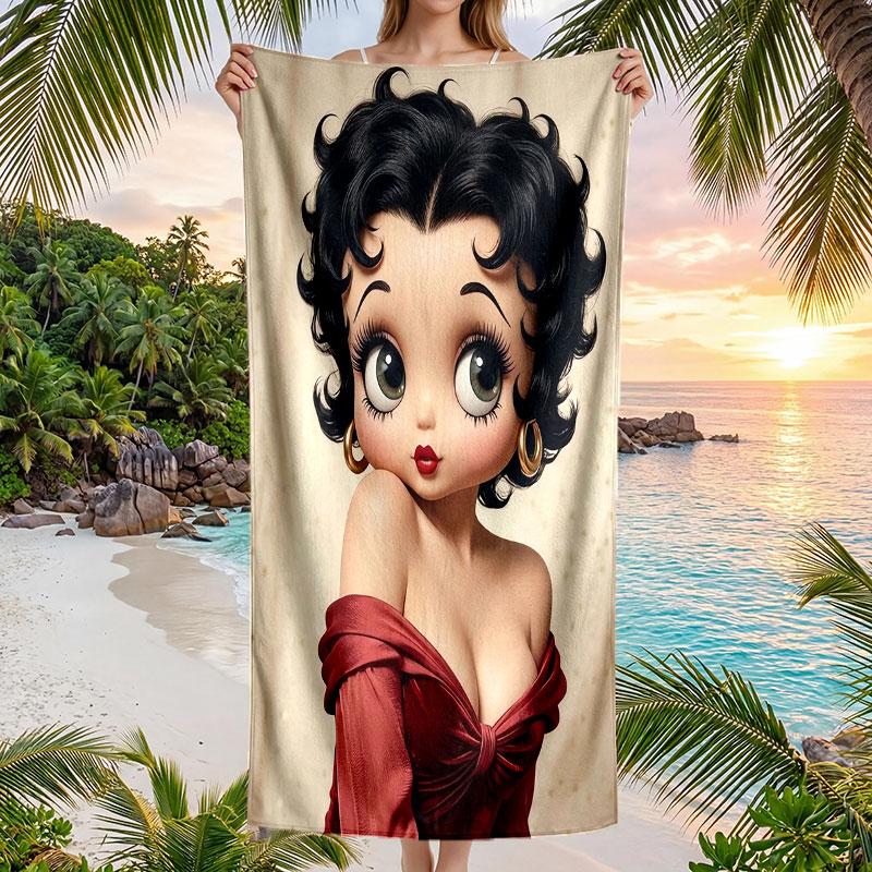 Large Beach Towel Quick Dry Absorbent Towel For Beach IndoorBetty Boop