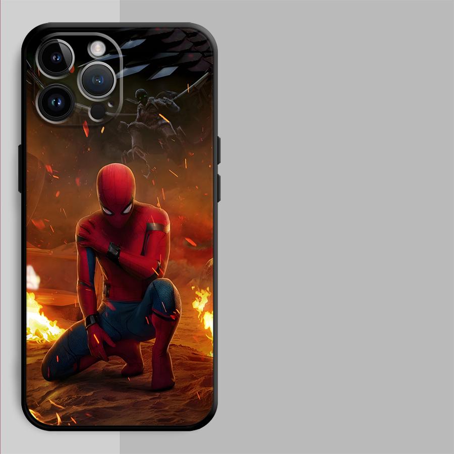 Marvel Spider Man Deadpool Funda Phone Cover Phone Case for Apple iPhone XR XS MAX 17 Pro Max 15 Pro 7 8 11 Air 16 13 14 12