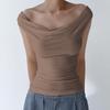 Sommer Schwingender Ausschnitt Ärmellos Sexy Rückenfrei Weste T-Shirt Neue Mode Elegant Slim Fit Einfarbiges Oberteil Damen Lässig Einfache Bluse Damenbekleidung