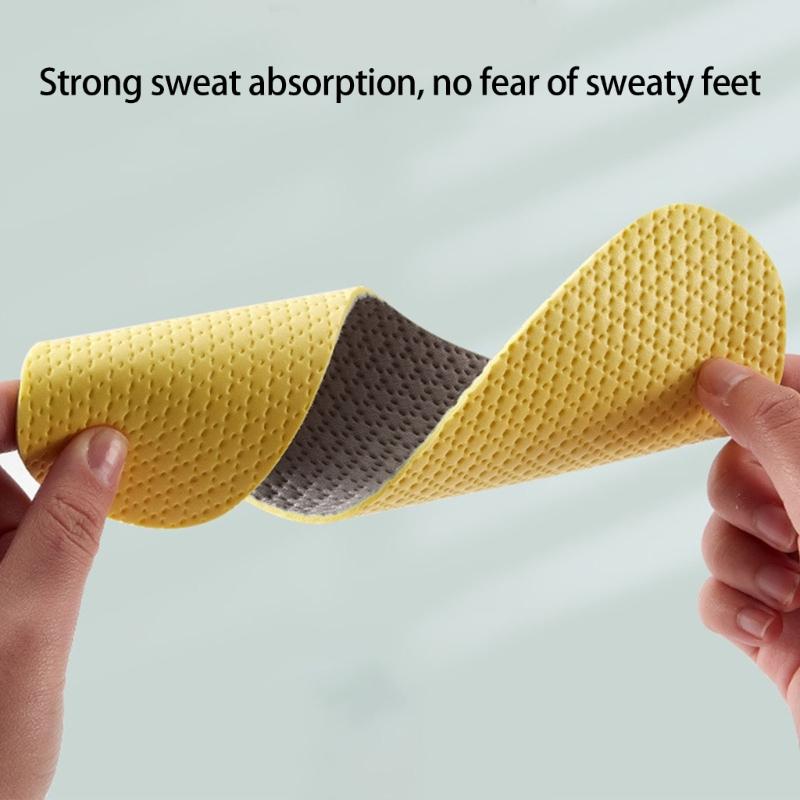1 Pair Unisex Breathable Insoles for Barefoot Shoes with Customizable Fit Moisture Wikcing Anti Odor Shoe Inserts Pads