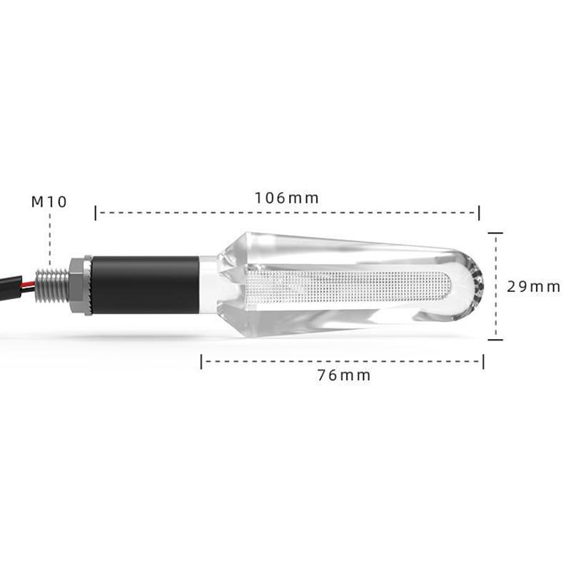 CQJB Factory Motorcycle LED Turn Signal Crystal Super Bright Bulb 12V Turn Direction Light