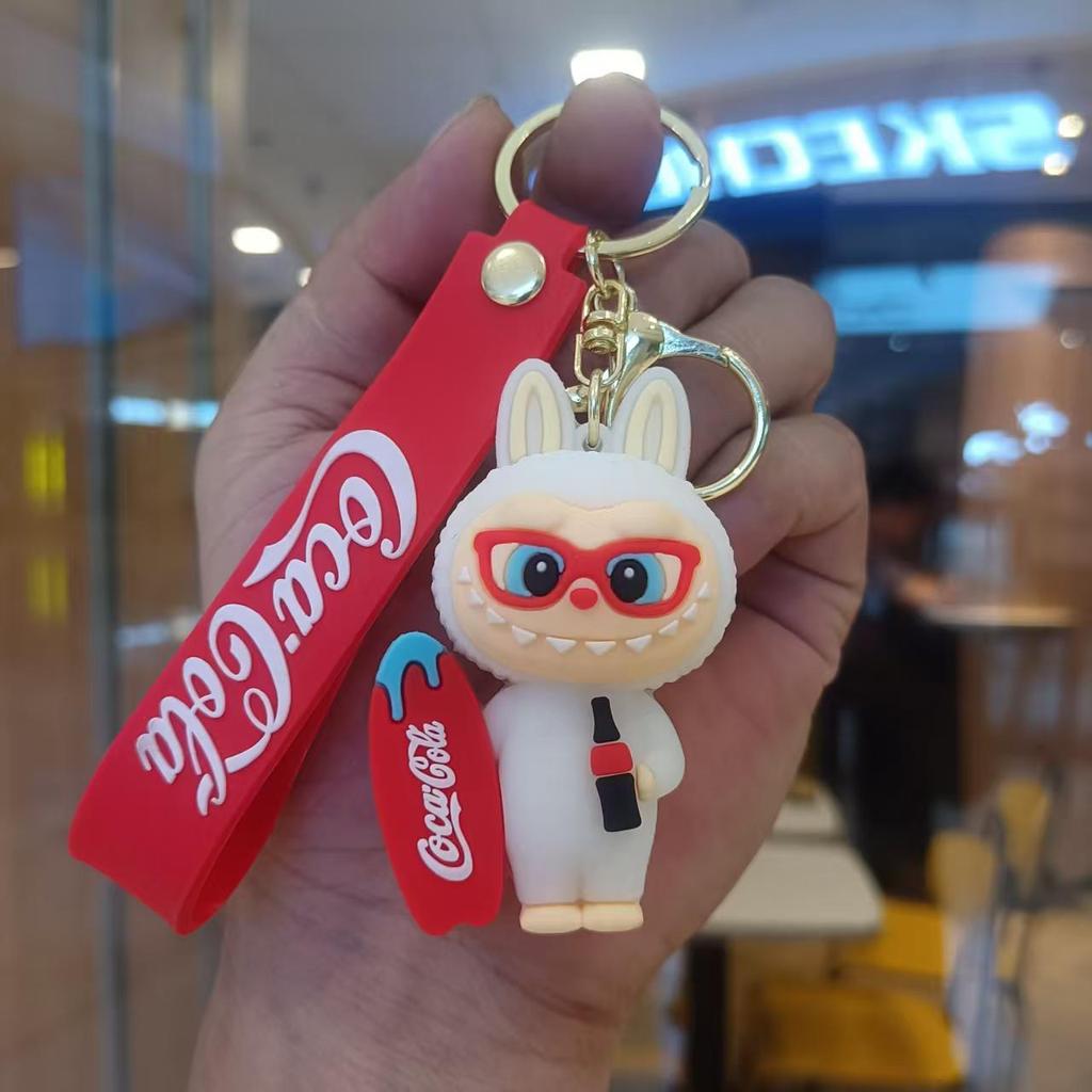 Buck Tooth Sheep Keychain Cute Cartoon Doll Schoolbag Pendant Car Key Chain Gift