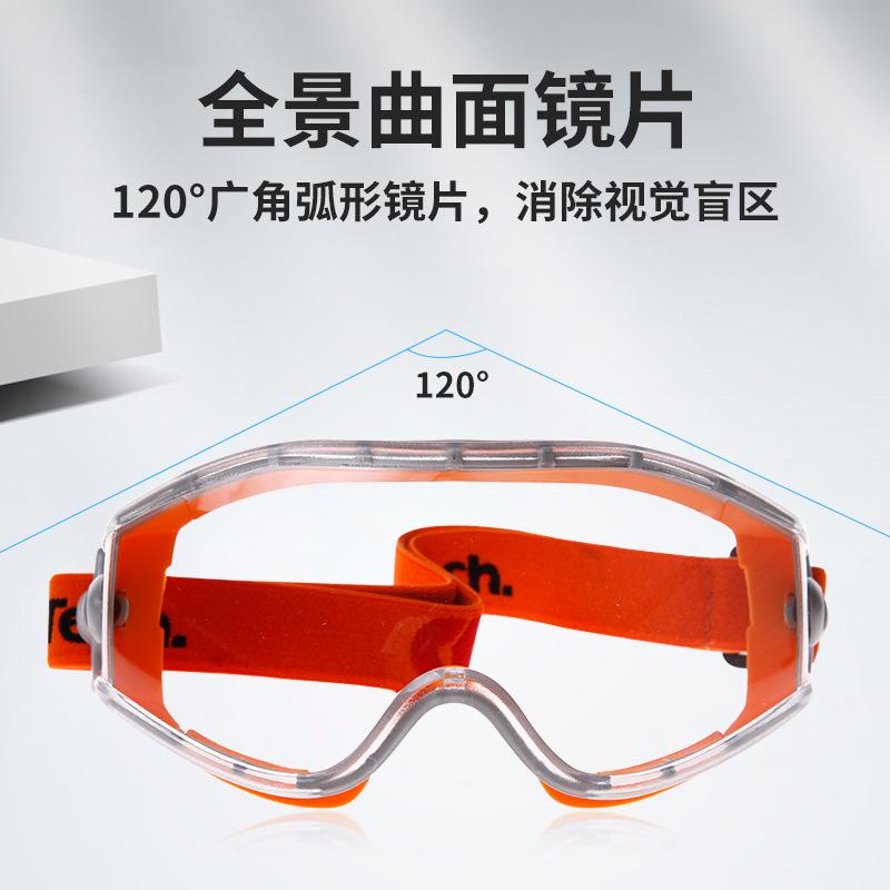 Chengkai Technology CKY-EF21 Protective goggles, impact-resistant, splash-proof, anti-fog, high-definition protective eyewear CKY-EF21-OR【Orange】