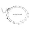 Fashion Five-Pointed Star Bracelet Simple Bangle Adjustable Link Chain Bracelet Jewelry Gift for Birthday Christmas