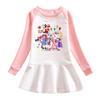 Korean Style Girls' Cartoon Long Sleeve Princess Dress - Mesh Skirt (Spring & Autumn 2026)