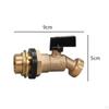Fitinguri IBC Brass Robinet pentru Furtun 3/4'', Conector Etanș pentru Uz Casnic Industrial