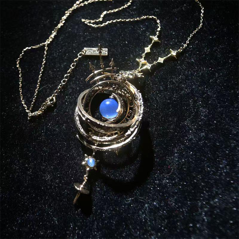 Constellation Celestial Ball Astrograph Retro Necklace Starry Secret Jewelry Accessories Simple Advanced Design Fashion Necklace