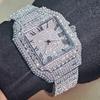 Hip Hop Full Quartz Wristwatch Men Couple Waterproof Calendar Business Style