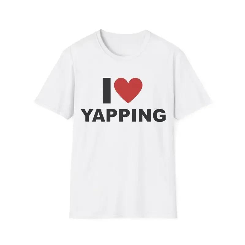 I Love Yapping Heart Valentines Day Funny Saying T Shirt