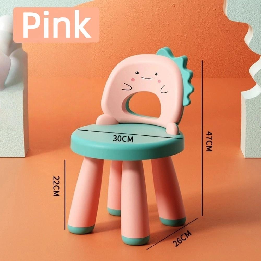 Cartoon Kinder Dino Stuhl Robuster Lernstuhl Langlebiger Kinderstuhl Für Innen/Außen