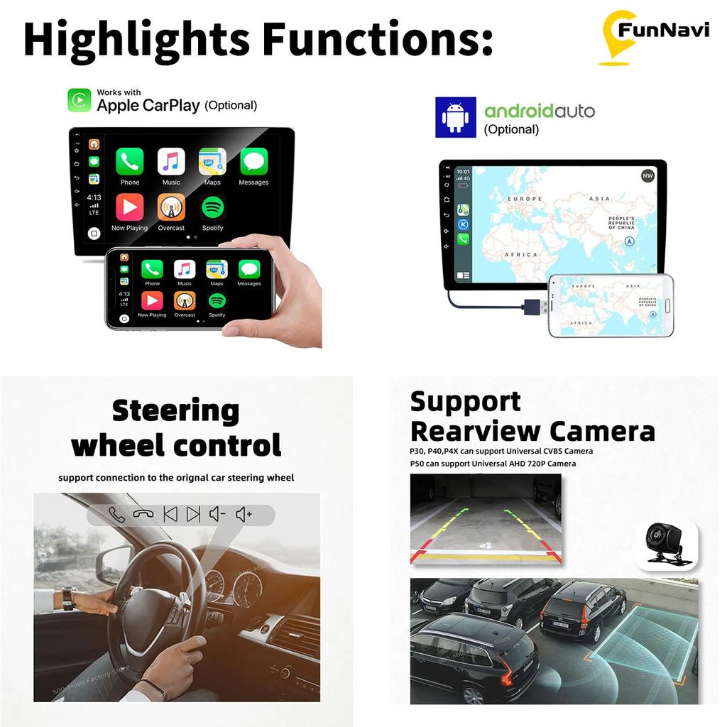 Android Car Radio for Nissan X Trail X-Trail 1 T30 2000 - 2009 2 Din Multimedia FM RDS WIFI GPS Navigation Stereo Carplay Auto