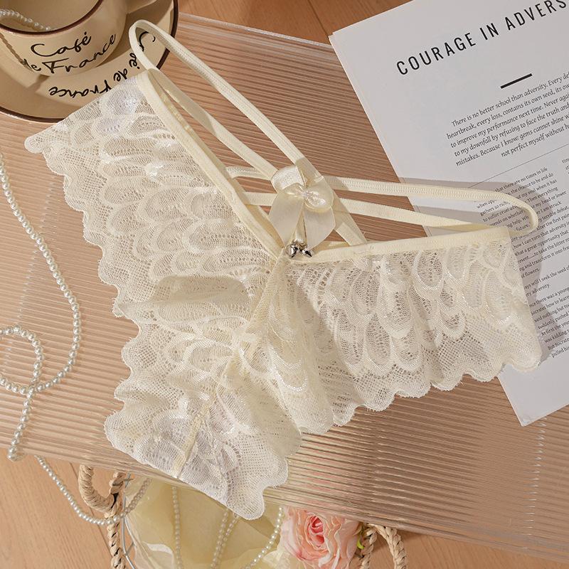 Women's Spring and Summer Pure Double Lace Fast Dry Mesh Low Waist Briefs