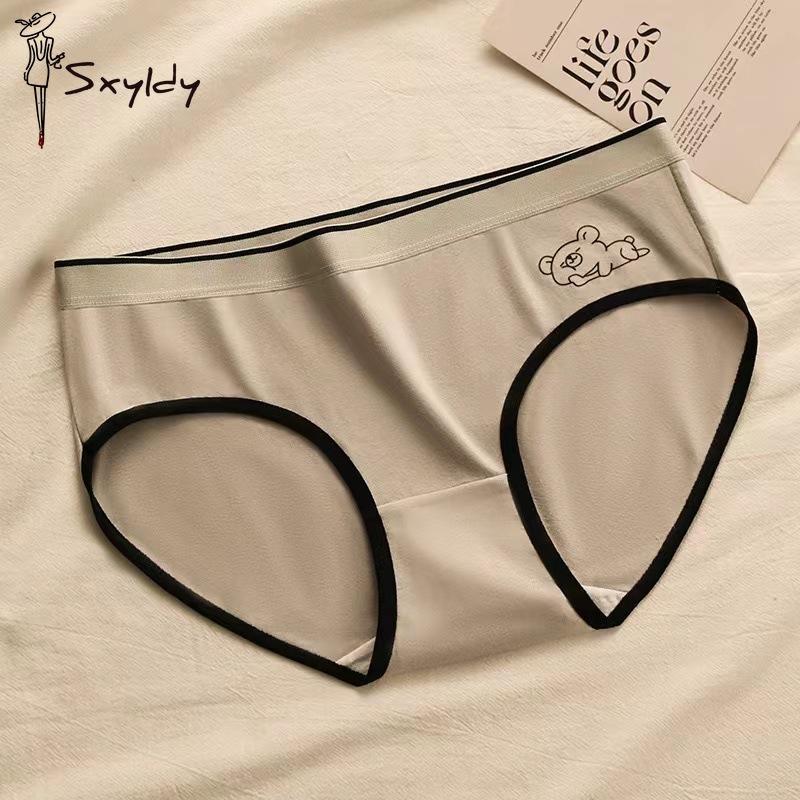 1/3 Stuks Dames Beer Mid-rise Naadloos Comfort Driehoek Broek Ademend Antibacterieel Ondergoed