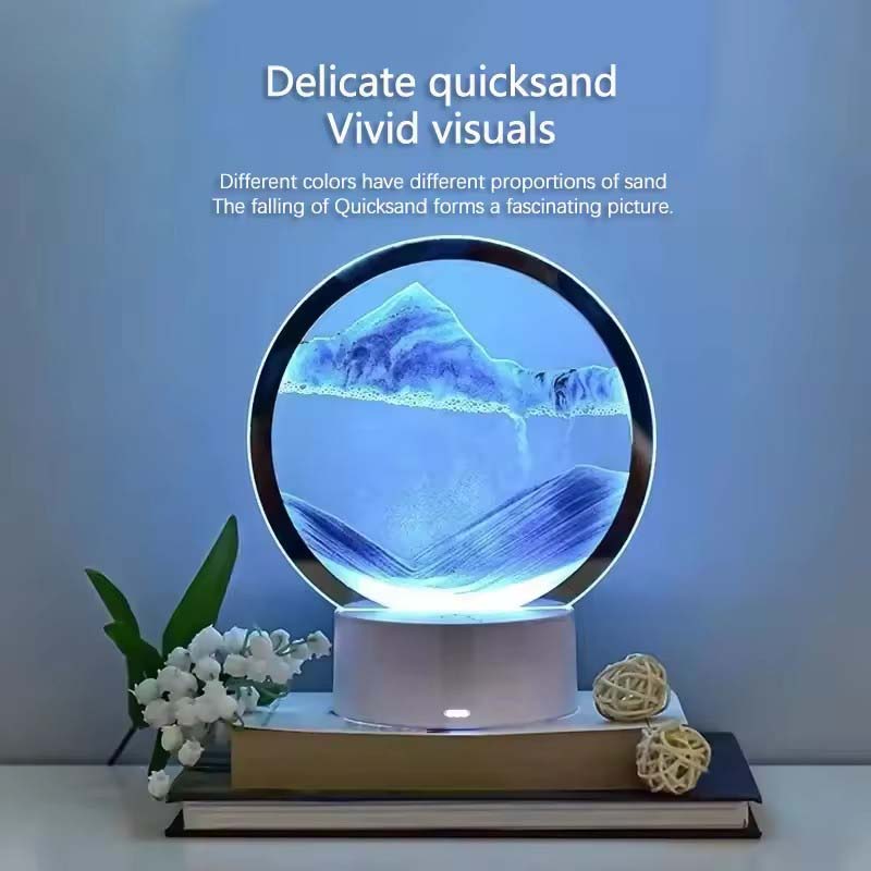 Creative Hourglass Luminous Quicksand Painting Ornament Art Multi-purpose Living Room Office TV Cabinet Multi-scene Decoration