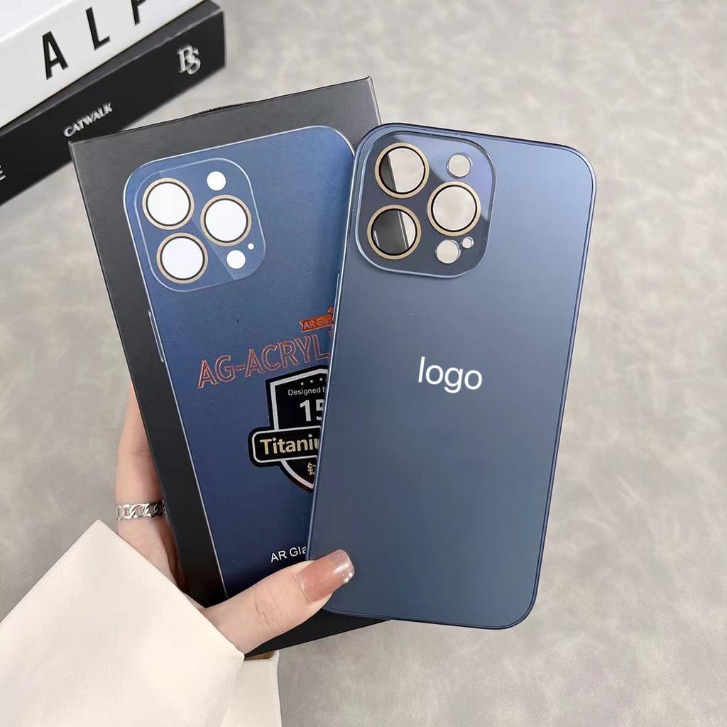 The New Titanium Metal Texture iPhone17promax Mobile Phone Case Is Suitable for Apple 16 Matte 15 All-inclusive 14 Anti-drop.
