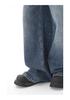 Men's Vintage Washed Wide-Leg Jeans: Retro Straight, Loose Drape, Floor-Length, Spring/Autumn 2025.