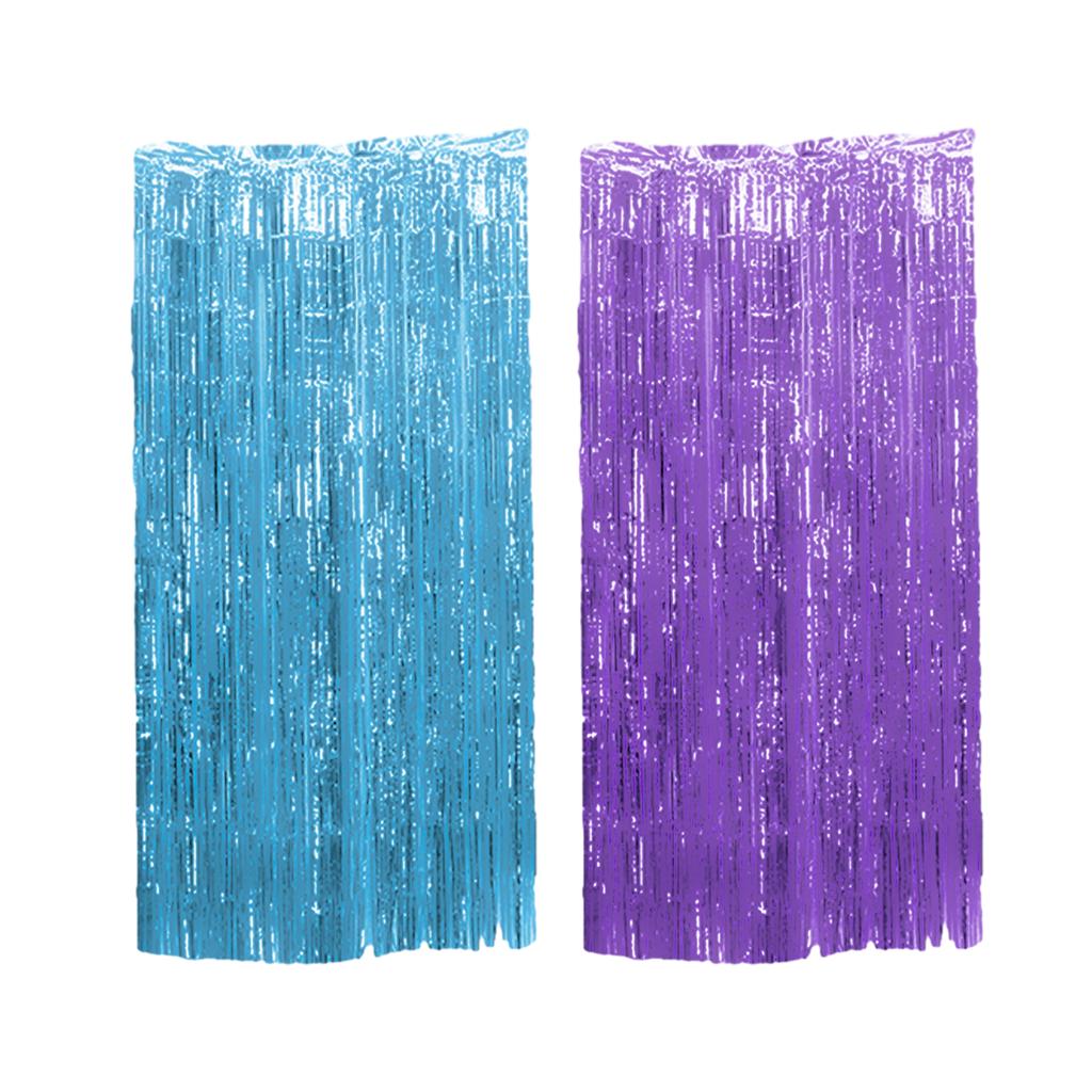 Shimmer Metallic Streamers Curtain For Birthday Party Or Event Decor Tinsel Foil Fringe Curtains