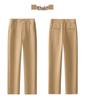 Women's Elastic Waist Straight-Leg Baguette Pants - Spring 2025 Slimming Cotton Stretch Cigarette Pants