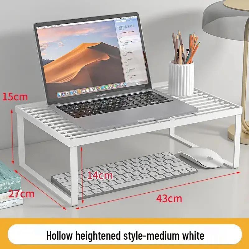 Bold Desktop Storage and Notebook Cooling Stand with Keyboard Tray
