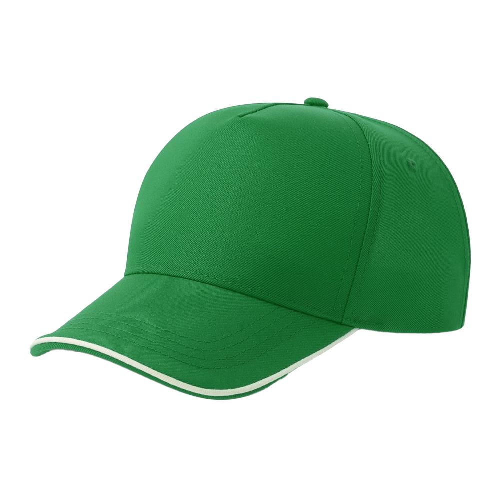 Atlantis Headwear Unisex Adult Recy Five Piping 5 Panel Recycled Structured Baseball Cap