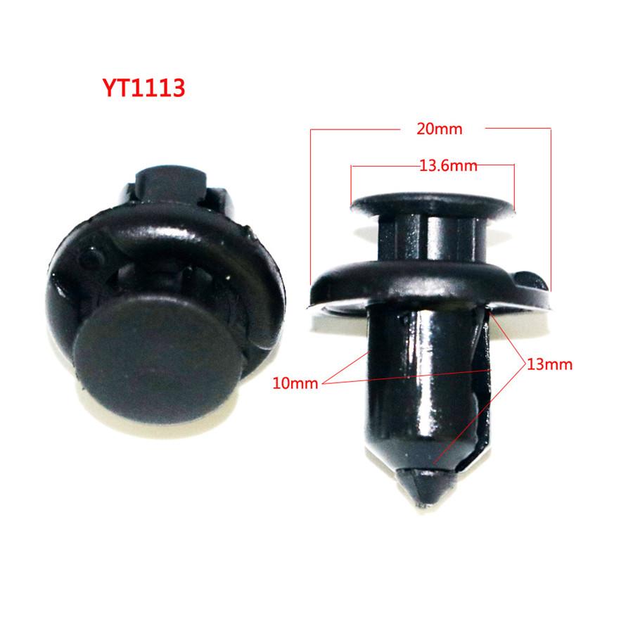 200pcs Plastic Fastener Car Bumper Clips Retainer Rivet Car Body Push Pin Rive