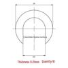304 Stainless Steel Custom Flat Gasket Washer with 0.005-3mm Gap