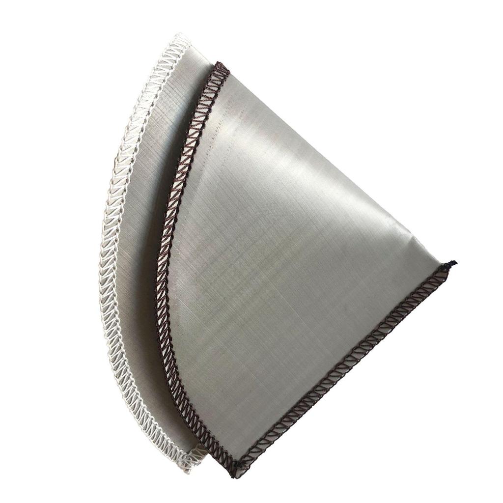 V60 Trapezoidal Coffee Filter Paper & Reusable 304 Stainless Steel Coffee Filter Bag