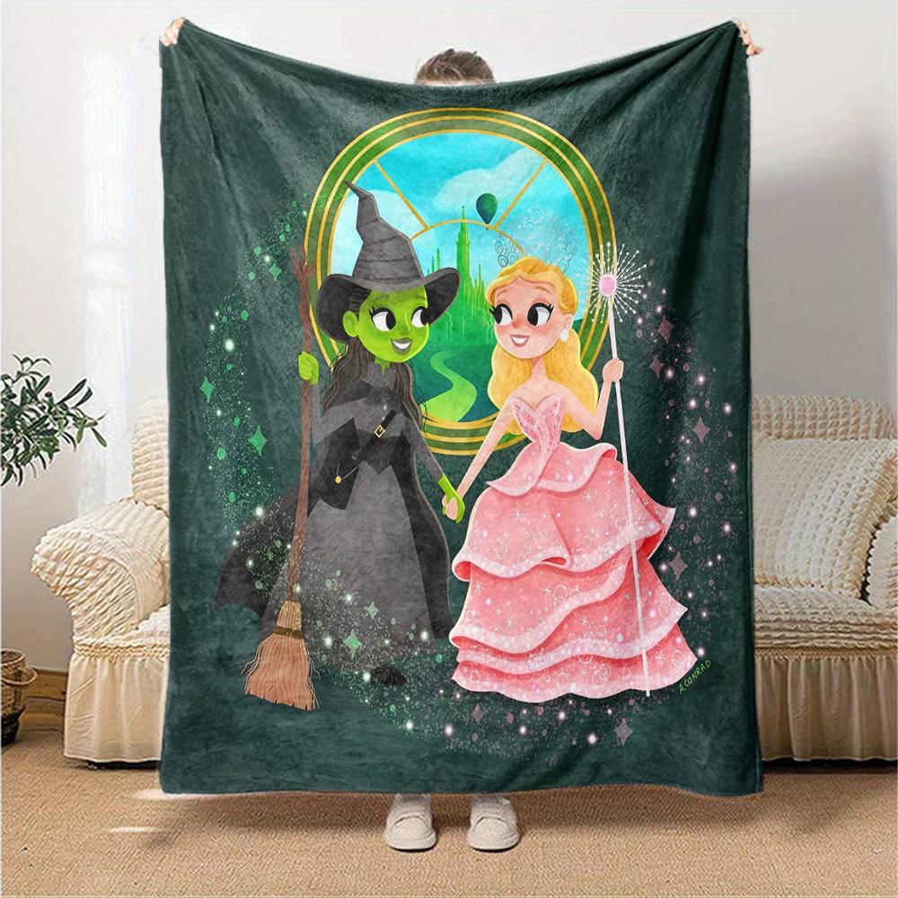 Wicked Theme Printed Blanket - Perfect for Couch, Bed, Travel & Outdoor Use | Machine Washable, Cozy & Durable.
