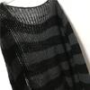 Ripped Striped Korean Sweater - Unisex, Color Block Knitwear