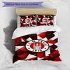 FC St. Pauli Fußball Bedrucktes 3-teiliges Bettwäsche-Set, Bequemes Hautfreundliches Schlafzimmer Bettbezug-Set