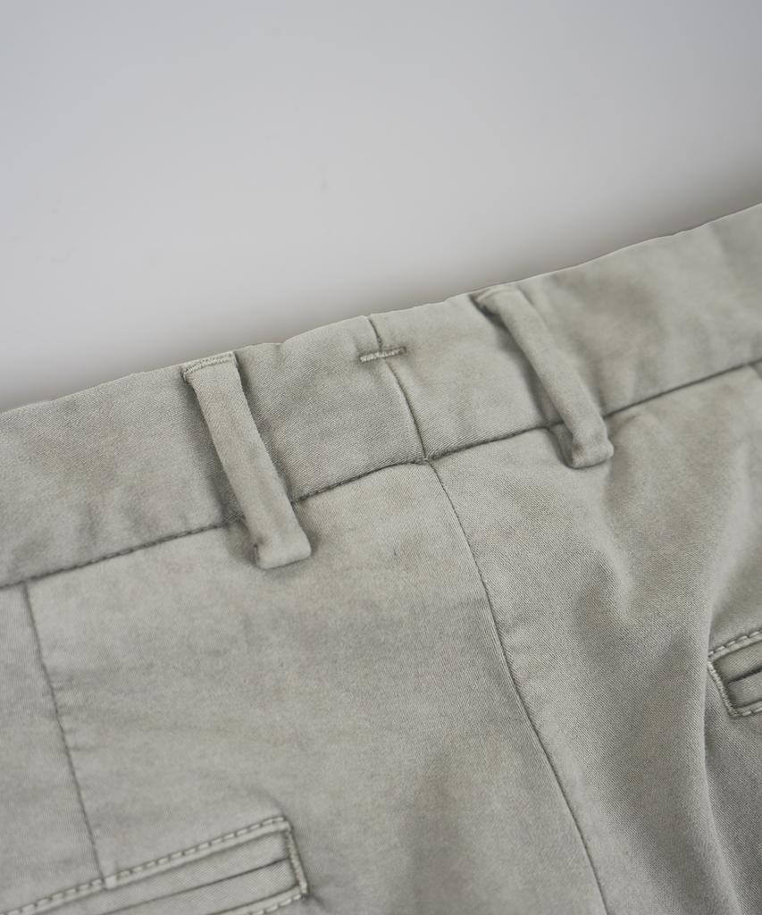 BIRBANTE Sondrio Stretch Satin Pants - Light Grey
