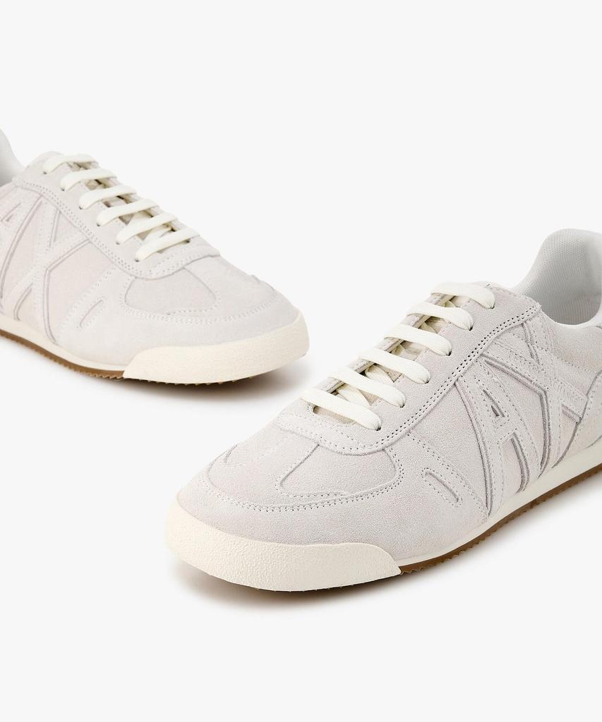Armani Exchange Men'S Side Logo Suede Sneakers _White_A416175002