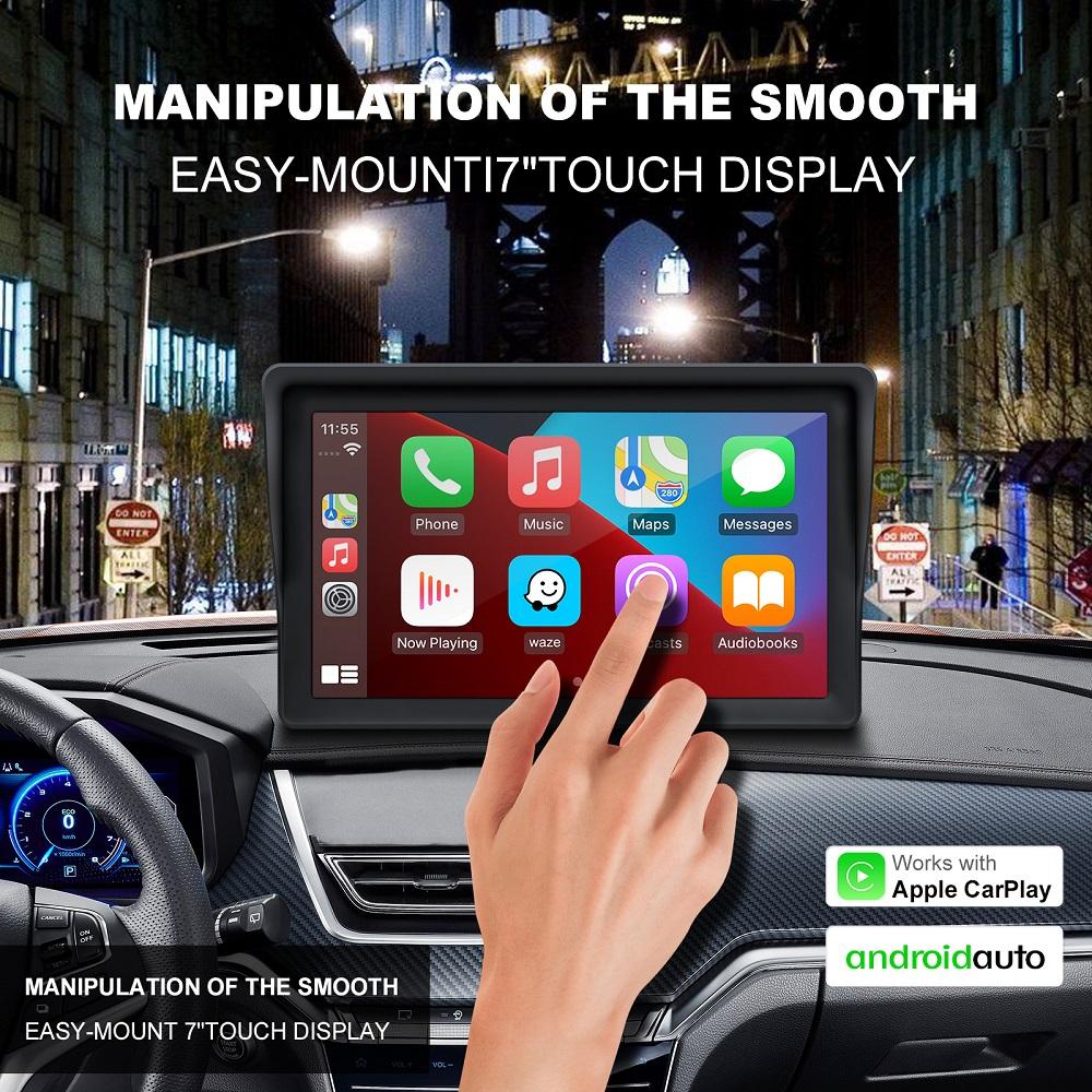 Universal 7inch Car Radio Multimedia Video Player Wireless Carplay And Wireless Android Auto Touch Screen
