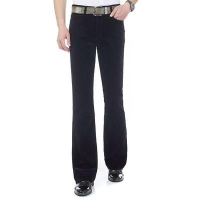 Men's Casual Pants Corduroy Bell-Bottom Trousers Korean Style Stretch Boot Cut Trousers
