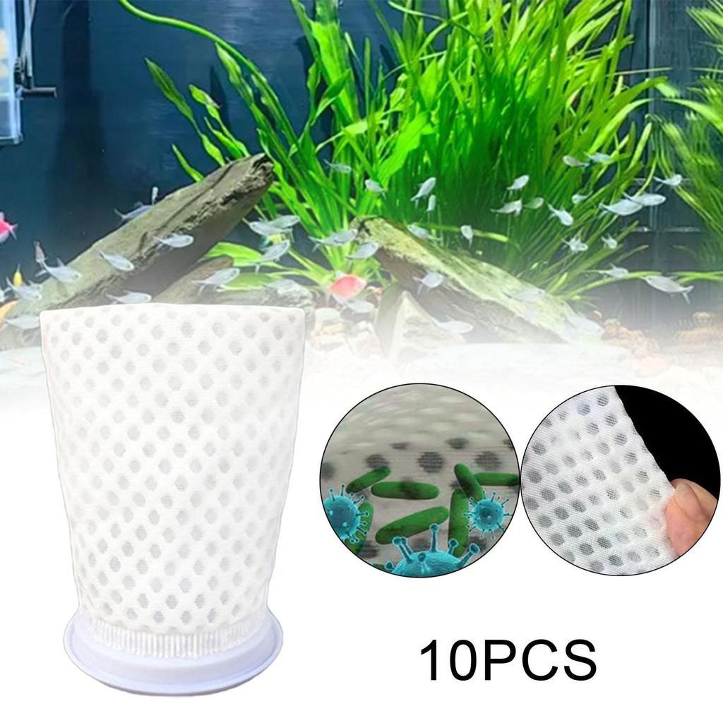 10x Aquarium Filter Bag Sump Filter Bags Sturdy Reusable Efficient Wet Dry