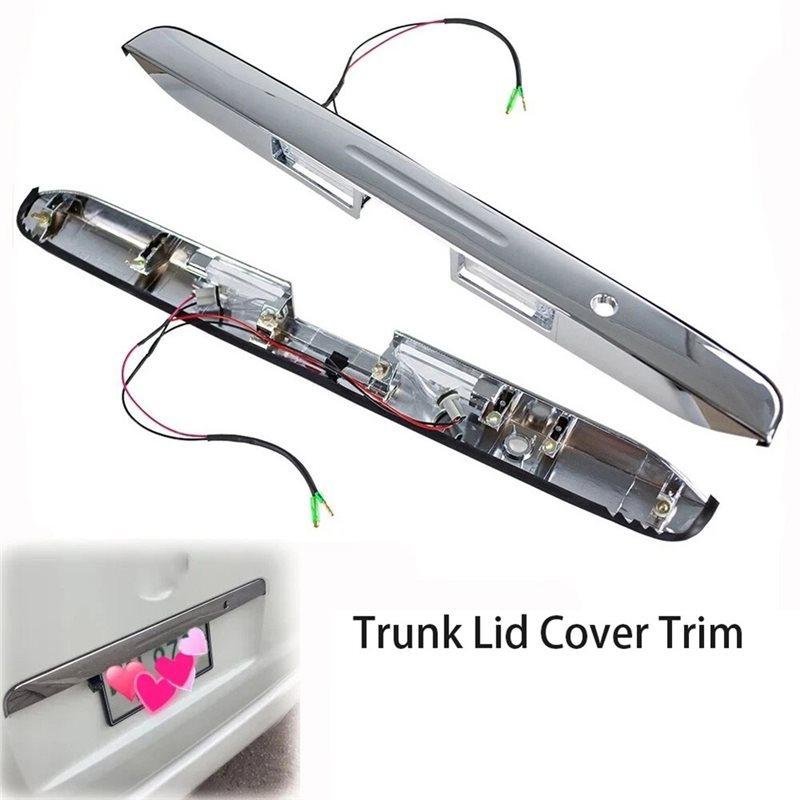 Chromuota apdaila Tinka Toyota Hiace 2005-2018 Galinių durų bagažinės dangčio apdaila 76811-26160 76811-26130 Automobilio dalys