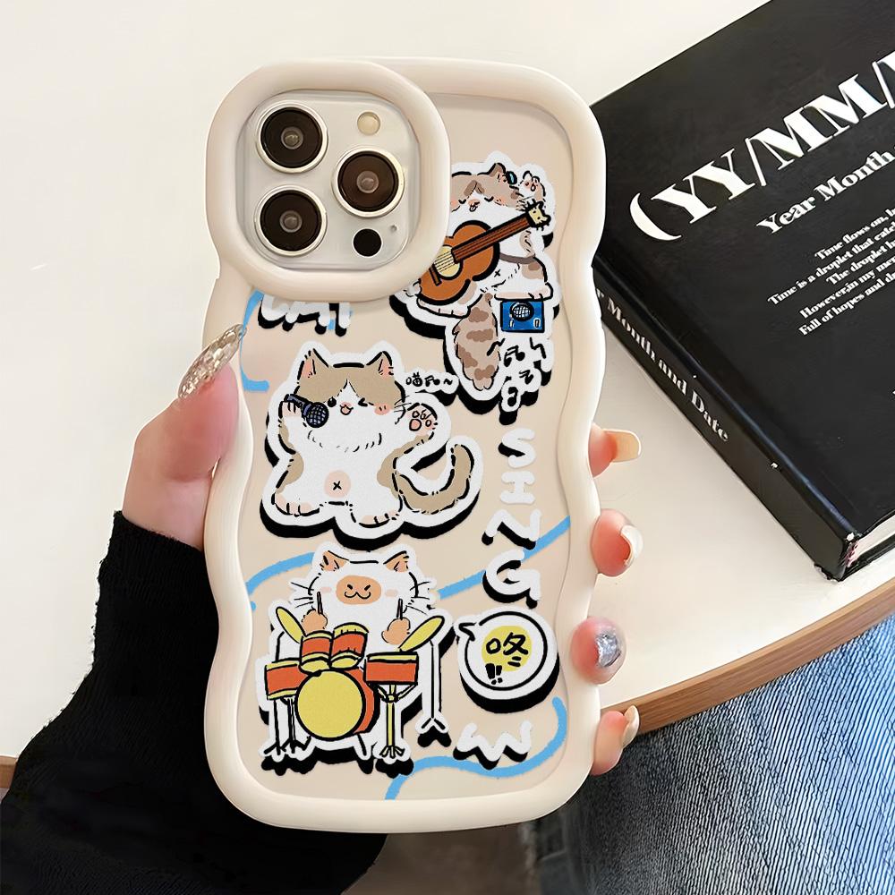 Pouzdra na mobilní telefony pro iPhone 11 13 XR 15 Pro Max 12 14 Pro Max Pouzdro pro iPhone 16 7 Plus 8 Plus XS Max 15 Plus Macaron Cartoon Roztomilé proti pádům Voděodolné